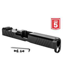 ZEV  Duty Stripped Slide w/ RMR Cut For Glock 17 Gen 5 Black Finish