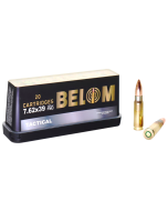 Belom 7.62x39 123gr FMJ 20rd Box