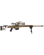Barrett MK22 Mod 0 300 Norma Mag 10+1 26" Fluted Barrel, Coyote Cerakote Side Folding Stock w/Adjustable Comb, Barrett M-Lok Rail System, Black Polymer Grip, Leupold 7-35x56mm Scope (T3 Reticle), Bipod, Bag Rider