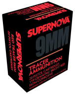Piney Mountain Supernova Red Tracer Non Corrosive 9mm 119gr FMJ 20rd Box