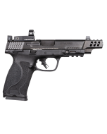 Smith & Wesson M&P M2.0 Bundle Full Size Frame 10mm Auto 15+1, 5.60" Black Armornite Steel Ported Barrel, Black Armornite Optic Cut/Ported/Serrated Stainless Steel w/Vortex Venom Slide, Black Polymer Frame w/Picatinny Rail