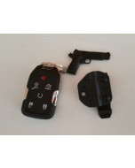 1911 Keychain with Mini Kydex Holster & Belt Clip