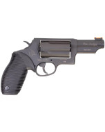 Taurus Judge Revolver - Matte Black | 45 Colt - 410 Ga | 3" Barrel | 5rd | Rubber Grip | Fiber Optic Sight