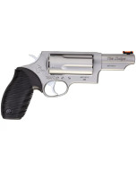 Taurus Judge Magnum Revolver - Stainless Steel| 45 Colt - 410 Mag | 3" Barrel | 5rd | Rubber Grip | Fiber Optic Sight