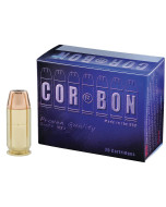 CorBon Self Defense, 45ACP, 185 Grain, Jacketed Hollow Point, +P, 20 Round Box 45185