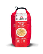 ReadyWise 7 Day Emergency Dry Bag 60 Servings Breakfast and Entrée Grab and Go