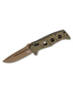 Benchmade Shane Sibert AUTO Adamas Folding Knife 3.78" CruWear Flat Dark Earth Plain Blade