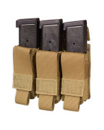CHASE TACTICAL TRIPLE PISTOL MAG POUCH 