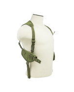 Ambidextrous Horizontal Shoulder Holster/Double Magazine Holder/Green