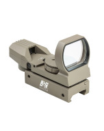 Red & Green Dot Reflex Sight /4 Different Reticles/Weaver Base/Tan