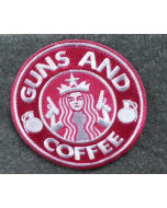 Guns & Coffee Pink - Patch