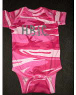 HBIC PINK CAMO Onesie