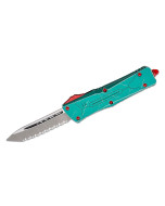 Microtech Bounty Hunter Combat Troodon OTF 3.75" Apocalyptic Tanto Serrated Blade