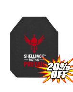 Shellback Tactical Prevail Series Level IV Single Curve 10 x 12 Hard Armor Plate - 4S17