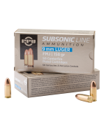 PPU Subsonic 9mm 158gr FMJ 50rd Box