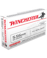 Winchester USA 5.56x45 NATO 55gr FMJ 20rd Box